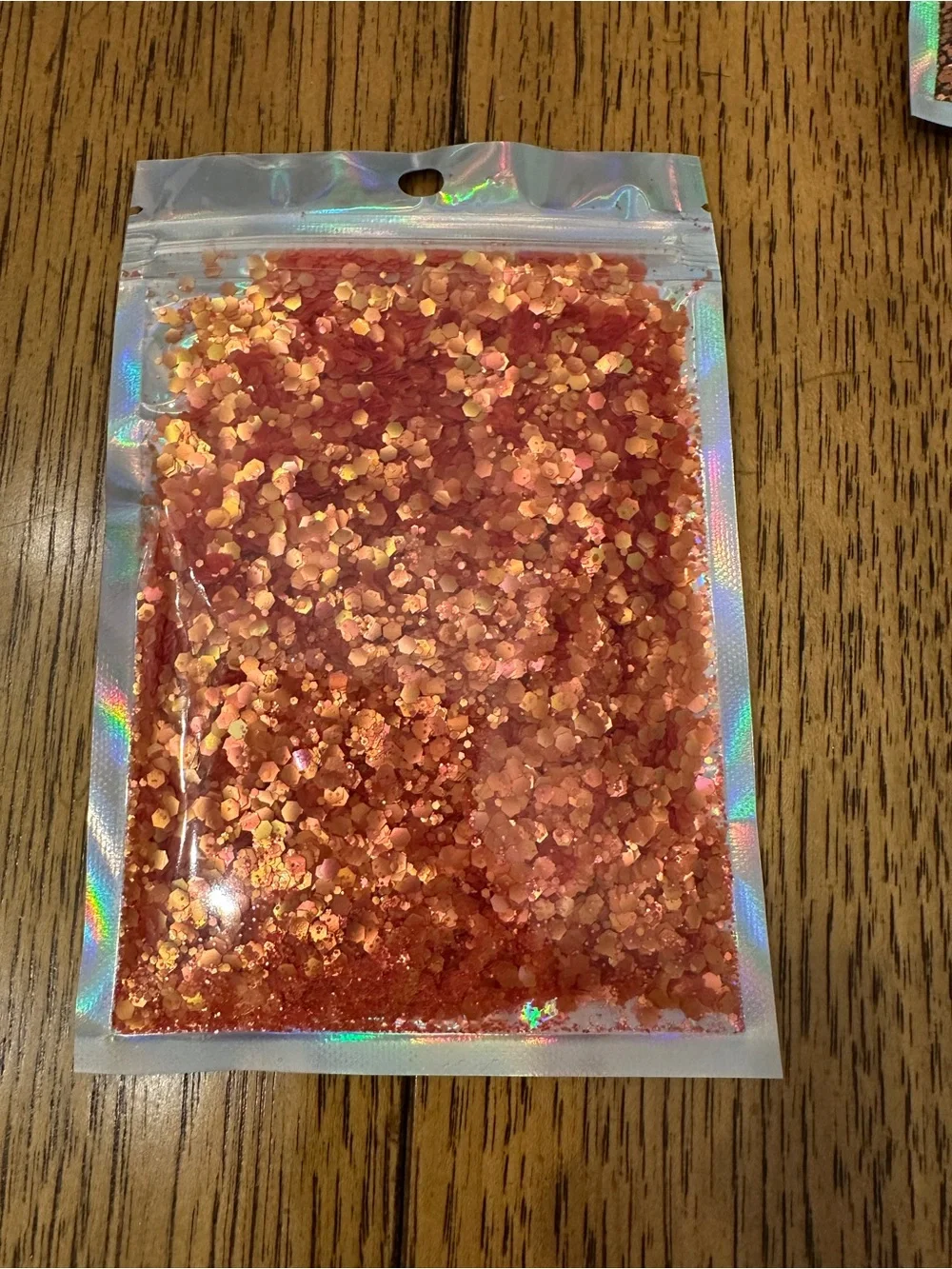 Assorted Iridescent Chunky Glitter Mixes - Multi-Color Orange, gold, 10 packs.